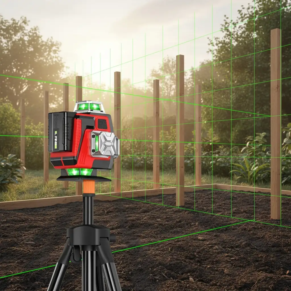 Leica 360 laser level full room coverage demonstration