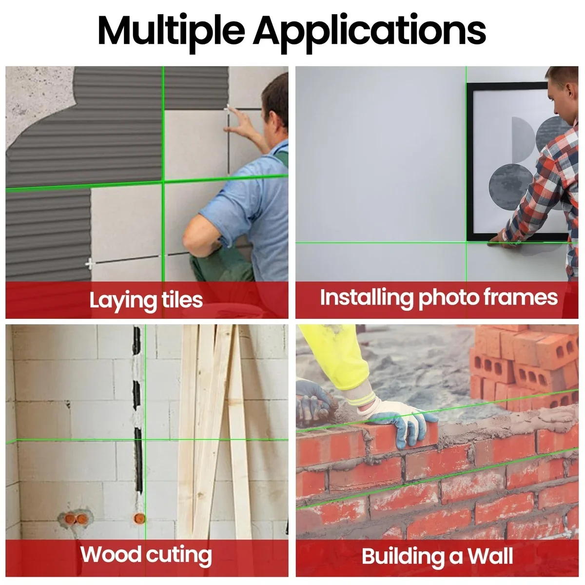 OUOAENR Laser Level diverse applications overview