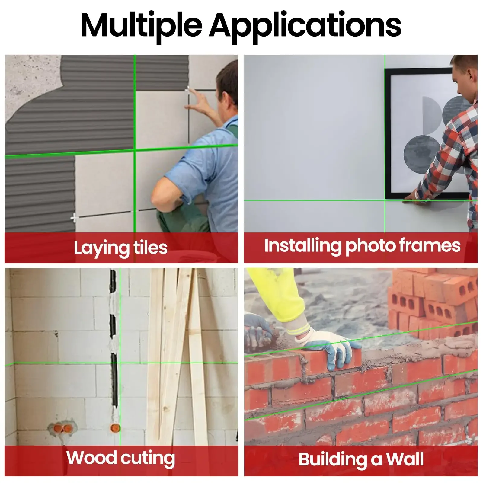 OUOAENR Green Cross-Line Laser Level — studio product shot